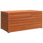 vidaXL Boîte de Rangement de Jardin Marron cire 101 x 50.5 x 46.5 cm