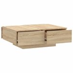 vidaXL Table basse chêne sonoma 90x60x31 cm bois d'ingénierie