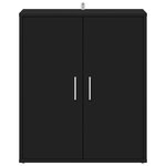 vidaXL Armoire à chaussures Noir 60x35x70 cm Bois d’ingénierie