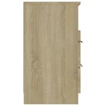 vidaXL Table de chevet Chêne sonoma Bois d'ingénierie