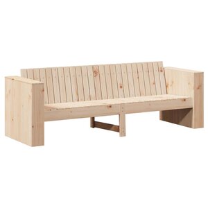 vidaXL Canapé de jardin Naturel 185 5 x 60 x 62 cm Bois de pin massif