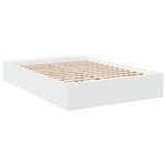 vidaXL Cadre de lit sans matelas blanc 135x190 cm