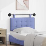 vidaXL Tête de lit suspendue Bleu denim tissu