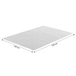 Tapis gris doux 160x230 poils courts antidérapant