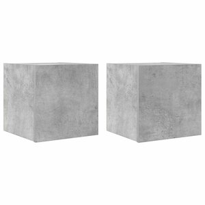vidaXL Meubles TV muraux 2 Pièces Gris béton 30 5x30x30 cm