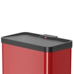 Hailo poubelle à pédale oko trio plus taille l 3x9 l rouge 0633-240