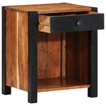vidaXL Cabinet de chevet 40x35x50 cm en bois massif d'acacia