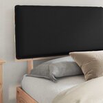 vidaXL Cadre de lit avec tête de lit rembourrée Noir 180 x 200 cm
