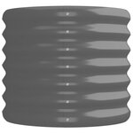 vidaXL Lit surélevé de jardin Acier enduit de poudre 224x40x36 cm gris