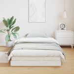 Lit de sol vidaXL Blanc 80x210 cm en bois massif de pin
