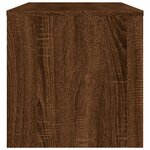 vidaXL Meuble TV chêne marron 120x34x37 cm bois d'ingénierie