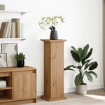 vidaXL Piédestal avec rangement chêne artisanal bois d'ingénierie