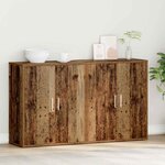 vidaXL Haut Armoire 2 Pièces Bois ancien 60 x 31 x 70 cm
