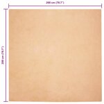 vidaXL Tapis en Fourrure Synthétique de Lapin Taupe 200 x 200 cm