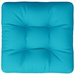 vidaXL Coussin de palette turquoise 58x58x10 cm tissu oxford