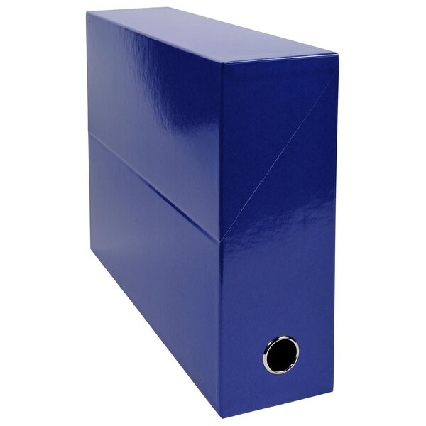 Boite Transfert Dos 90mm Iderama - Bleu Foncé - X 5 - Exacompta