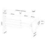 Newstar support mural d'écran plat pour écran 10"-27" 5-37 cm noir
