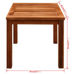 Vidaxl chaises longues 2pièces et table bois d'acacia solide et textilène