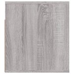 vidaXL Tables de chevet murales 2 Pièces Sonoma gris 50x36x40 cm