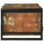 vidaXL Table basse Multicolore 90 x 50 x 38 cm Bois Recyclé Solide