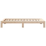 vidaXL Cadre de lit sans matelas 90x190 cm bois de pin massif