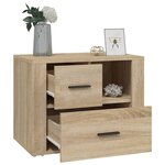 vidaXL Table de chevet Chêne sonoma 60x36x45 cm Bois d'ingénierie