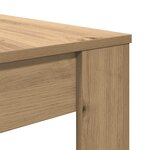 vidaXL Table à manger chêne artisanal 120x60x76 cm bois d'ingénierie