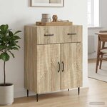 vidaXL Buffet Chêne Sonoma 66 x 34 5 x 89 5 cm Bois d'ingénierie