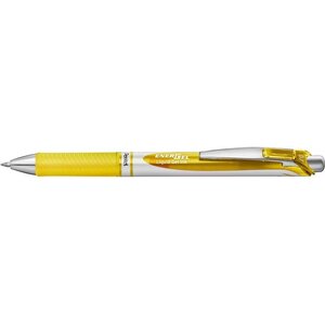 Stylo roller encre gel Energel BL77 jaune PENTEL