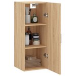 vidaXL Armoire murale chêne sonoma 34 5x34x90 cm
