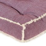 vidaXL Coussin de canapé palette Rouge bordeaux 120x80x10 cm