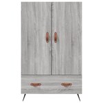 vidaXL Buffet haut sonoma gris 69 5x31x115 cm bois d'ingénierie