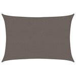 vidaXL Voile d'ombrage 160 g/m² Anthracite 2 5x4 m PEHD