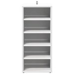 vidaXL Armoire à chaussures Blanc 31 5x35x70 cm Bois d'ingénierie