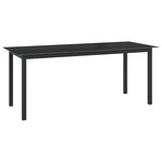 vidaXL Ensemble à manger de jardin 9 Pièces aluminium anthracite