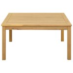 vidaXL Table basse Acacia clair 85 x 85 x 45 cm Bois d'Acacia Massif