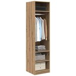 vidaXL Armoire avec stockage chêne artisanal Bois d'ingénierie