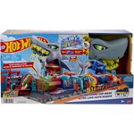 Mattel HTN82 - Hot Wheels City-Station De Lavage Requin Coffret Voiture