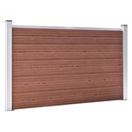 vidaXL Clôture de jardin WPC 872x106 cm Marron