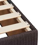 vidaXL Cadre de lit sans matelas marron foncé 120x200 cm tissu