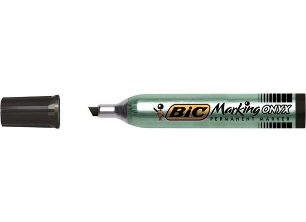 Marqueur Permanent MARKING ONYX 1591 MAXI Pointe Biseau 2 7 à 6 2 mm Noir BIC