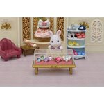 Sylvanian families - la valisette de mode et grande soeur lapin neige