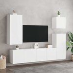 vidaXL Meubles TV muraux 2 Pièces blanc 80x30x41 cm