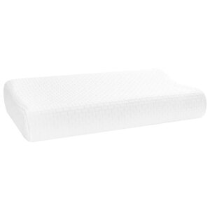 vidaXL Coussin de sommeil Uni Blanc 80 x 40 x 12 5 cm