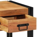 vidaXL Cabinet de chevet 2 Pièces 40 x 40 x 50 cm Bois d'acacia massif