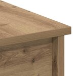 vidaXL Table basse chêne artisanal 80 x 50 5 x 42 5 cm