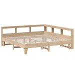 vidaXL Lit bibliothèque sans matelas 180x200 cm bois massif de pin
