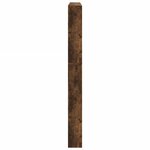 vidaXL Armoire à chaussures miroir 5 niveaux chêne fumé 63x17x169 5 cm