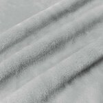 vidaXL Jeté Gris 130 x 150 cm Toison