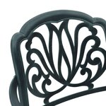 vidaXL Chaises de jardin lot de 2 vert aluminium coulé